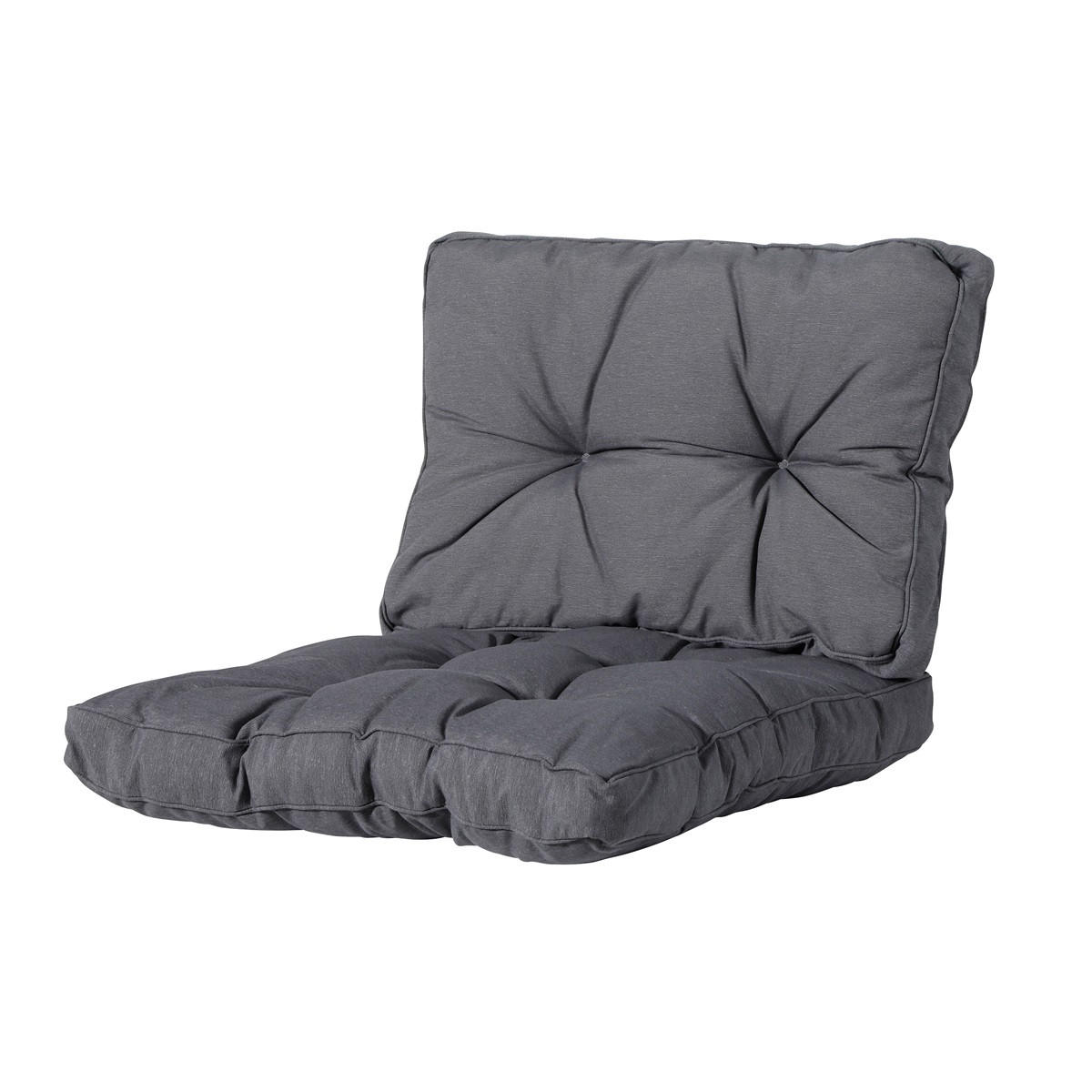 RÜCKENKISSEN Panama 43/73 cm 2er-Set - Grau, Textil (73/8/43cm) - Madison