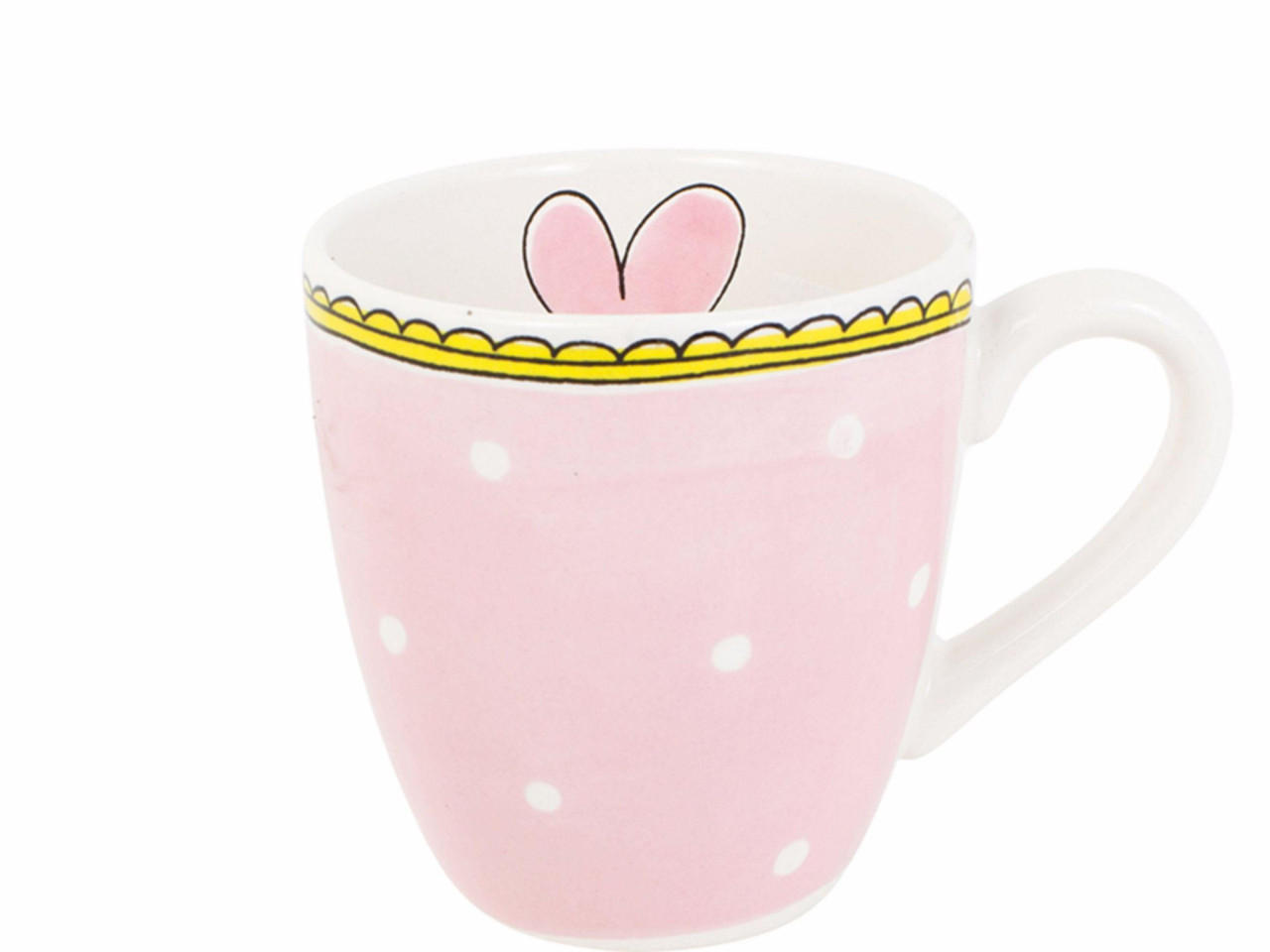 MINI-BECHER Punkt in Rosa - 200 ml - Pink, Keramik (0.2L) - Blond Amsterdam