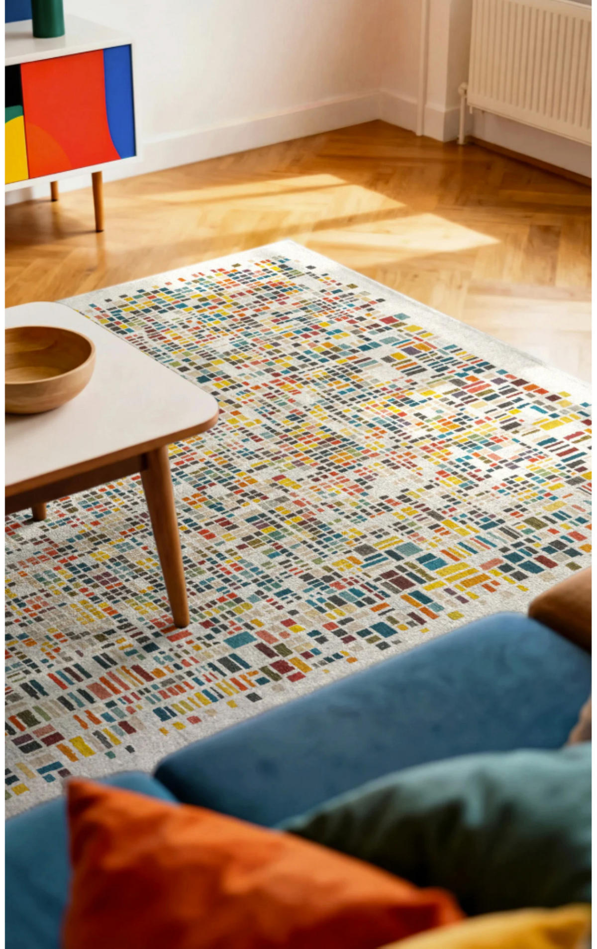 TEPPICH modern Flachgewebe BOXY Mehrfarbig 170 x 240 cm - Multicolor, Textil (170/240cm) - Novatrend