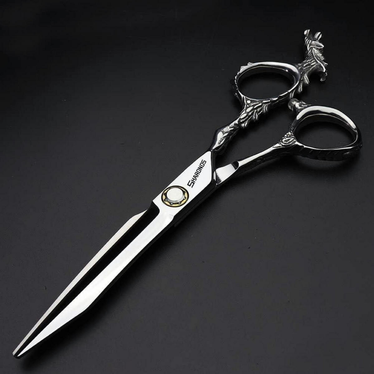 FRISEURSCHERE 6 Zoll 3-teiliges Set - Silberfarben, Metall (6/1/18cm)