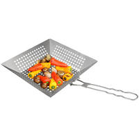 GRILLPFANNE, silber, Edelstahl - Edelstahlfarben, Metall (30.5/30.5/6cm) - bremermann