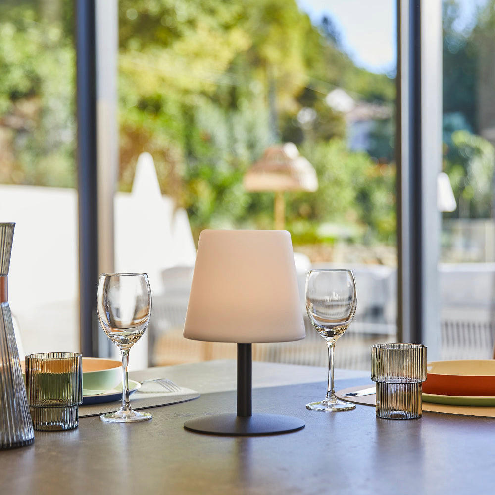 LED-TISCHLAMPE STANDY MINI schwarz - Schwarz, Metall (16/16/25cm) - Lumisky