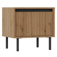 NACHTTISCH Osaka Eichenholzoptik Evoke 52 cm - Eichefarben/Schwarz, Holzwerkstoff/Metall (51.8/50/40cm) - Selsey