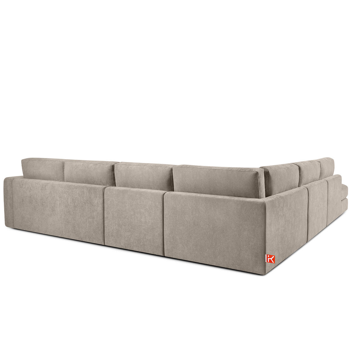 ECKSOFA XL links VERUS - Ecru, Holz/Holzwerkstoff (377/328cm) - KONSIMO®