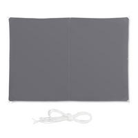 SONNENSEGEL - Grau, Textil/Metall (300/200cm) - Relaxdays