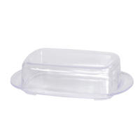 BUTTERDOSE Transparent 7/7/15 cm Plastik - Transparent, Kunststoff (7/15/7cm) - Mondex