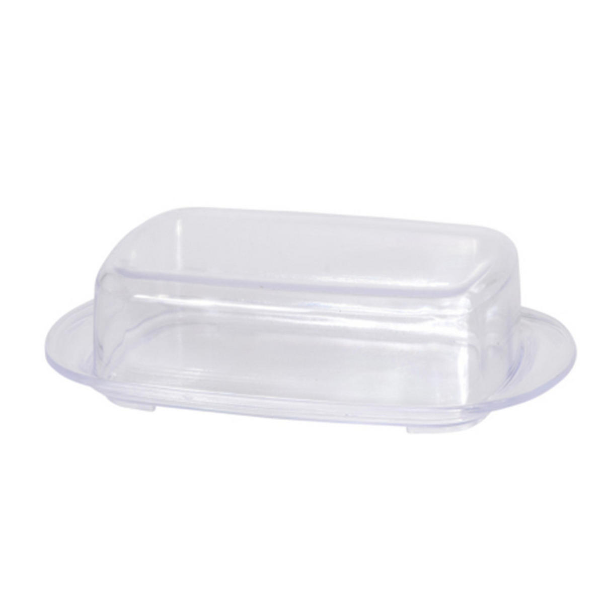 BUTTERDOSE Transparent 7/7/15 cm Plastik - Transparent, Kunststoff (7/15/7cm) - Mondex