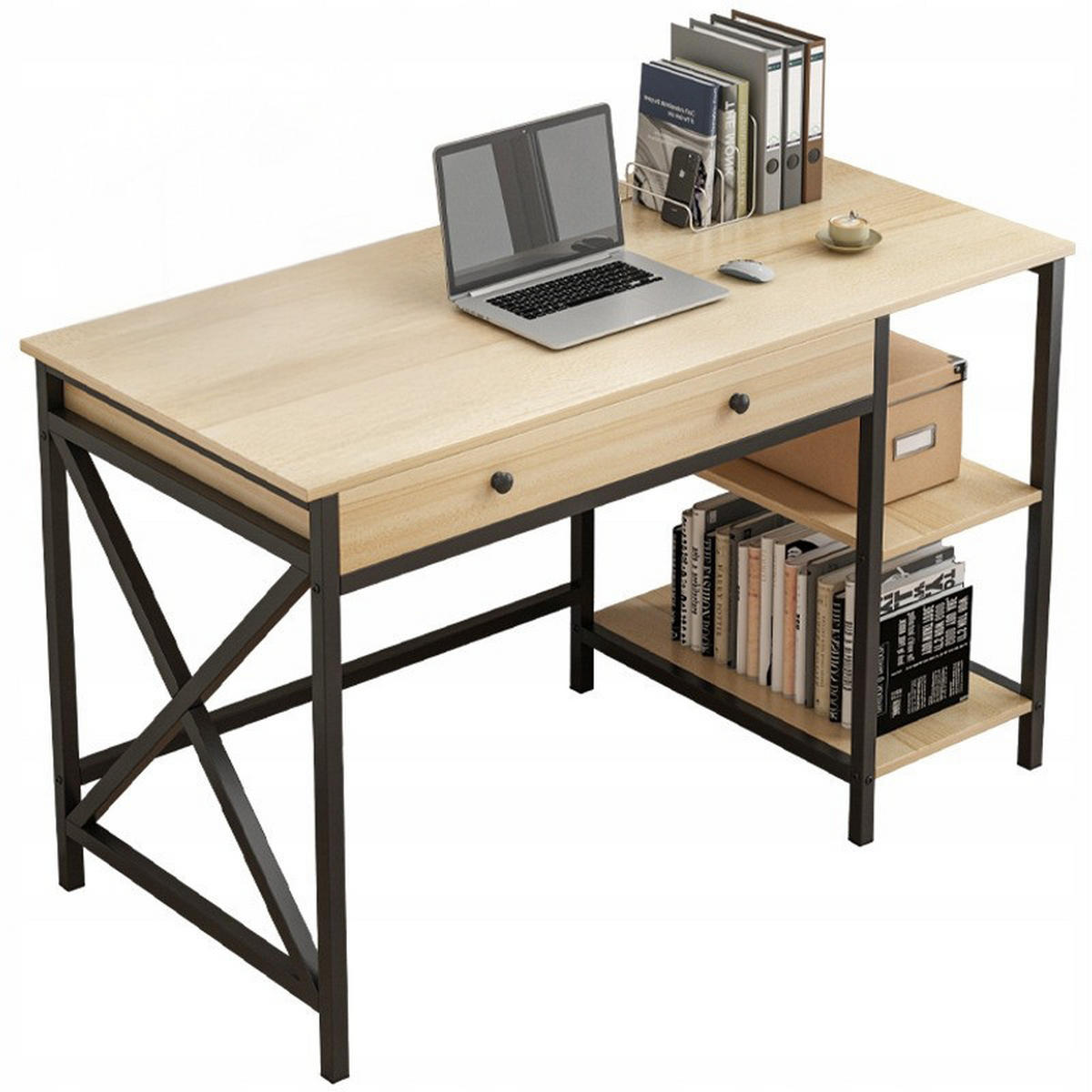 SCHREIBTISCH, braun 120/60/75 cm - Braun, Holzwerkstoff (120/60/75cm)