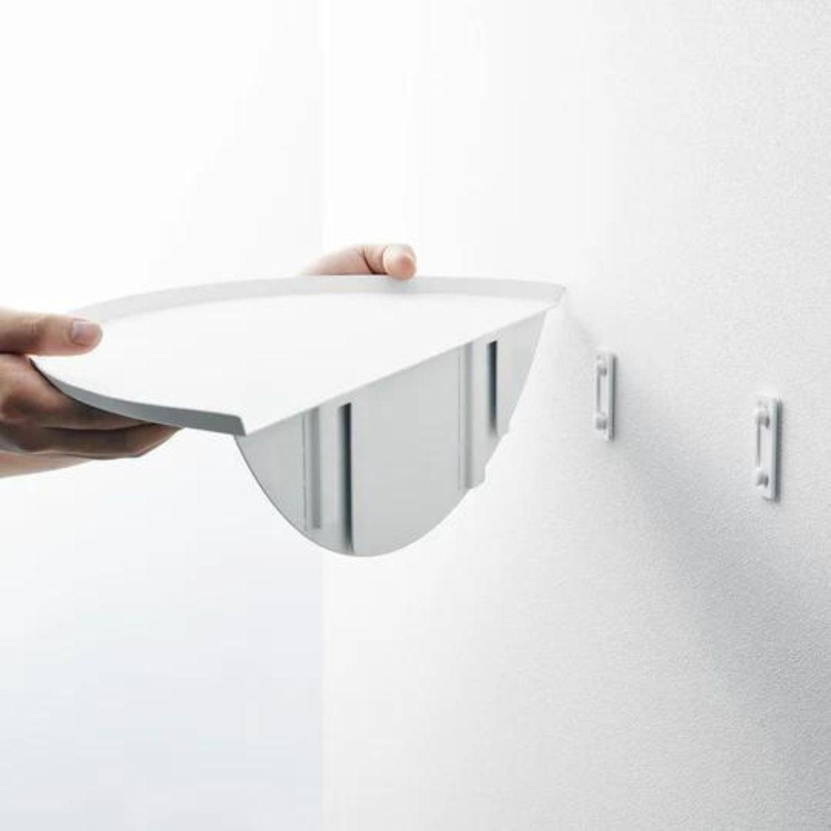 WANDREGAL - tower 40/22/11,7 cm - Weiß, Metall (22/11.7/40cm) - Yamazaki