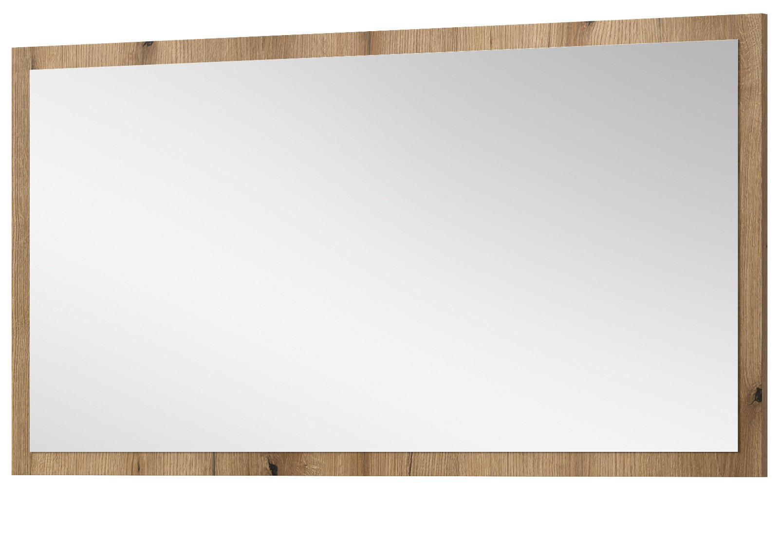 WANDSPIEGEL 106 x 55 cm, Garderobenspiegel mit Rahmen - Eiche Artisan, Glas/Holzwerkstoff (106/55/2cm) - Inn.Furn