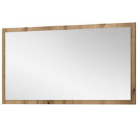WANDSPIEGEL 106 x 55 cm, Garderobenspiegel mit Rahmen - Eiche Artisan, Glas/Holzwerkstoff (106/55/2cm) - Inn.Furn