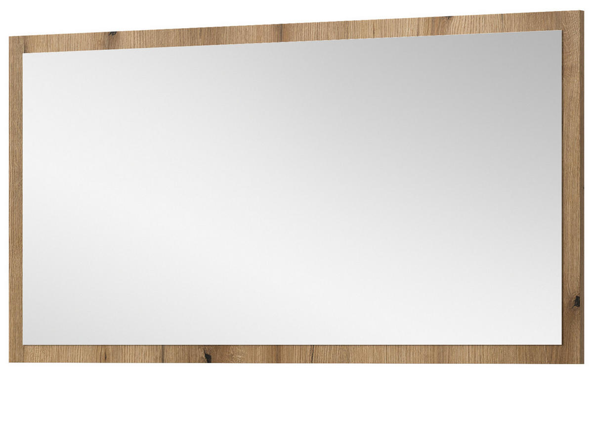 WANDSPIEGEL 106 x 55 cm, Garderobenspiegel mit Rahmen - Eiche Artisan, Glas/Holzwerkstoff (106/55/2cm) - Inn.Furn