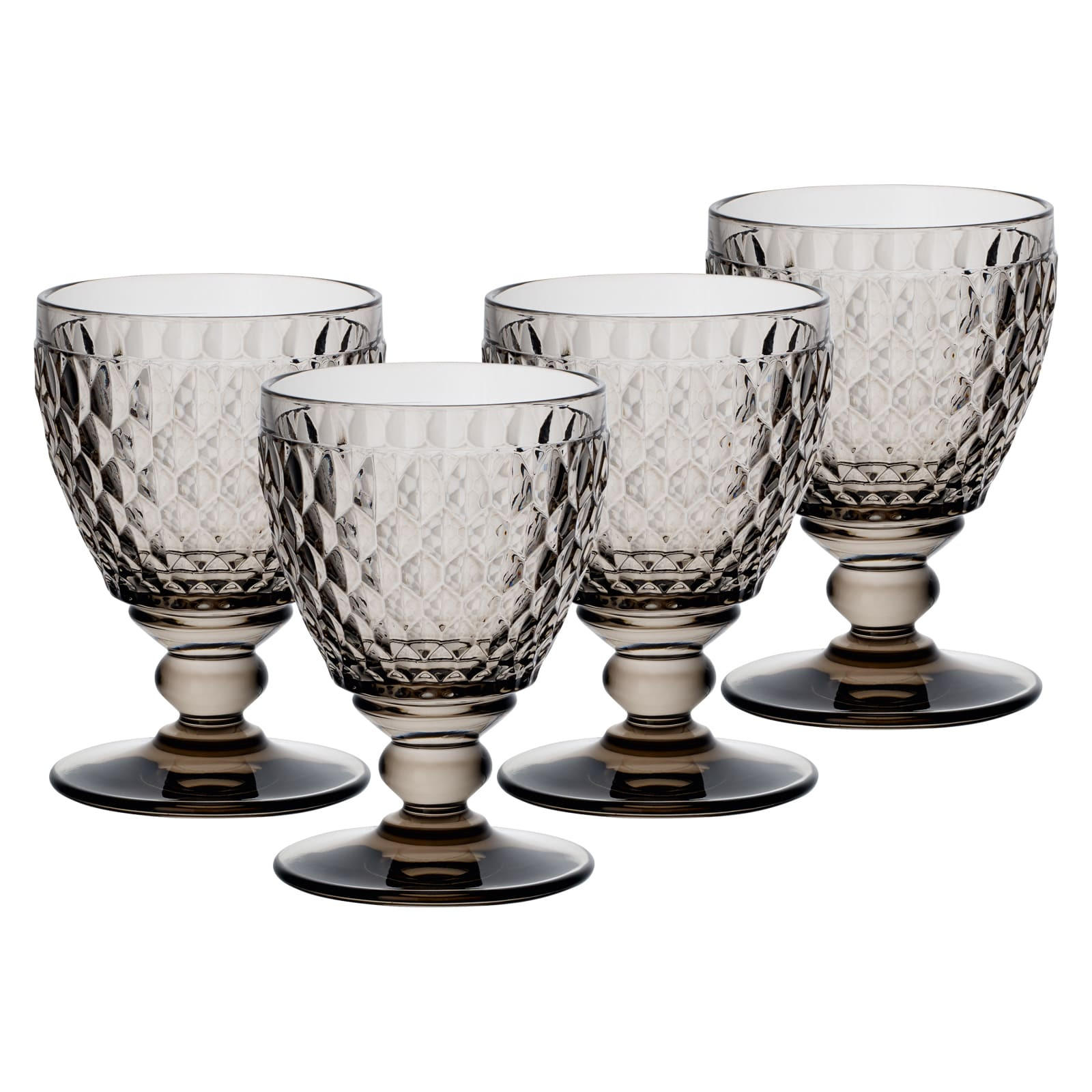WEISSWEINGLÄSER Boston Coloured Smoke 230 ml 4er Set - Grau, Glas (0.23L) - Villeroy & Boch