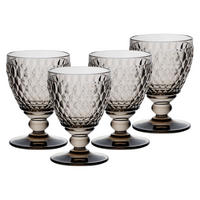 WEISSWEINGLÄSER Boston Coloured Smoke 230 ml 4er Set - Grau, Glas (0.23L) - Villeroy & Boch
