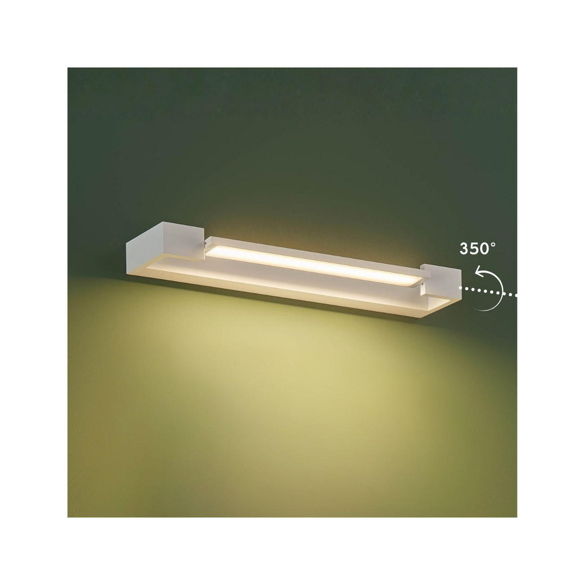 WANDLEUCHTE Orlène, Weiß, 45cm - Weiß, Metall (10/4.2/45cm) - KOSILUM