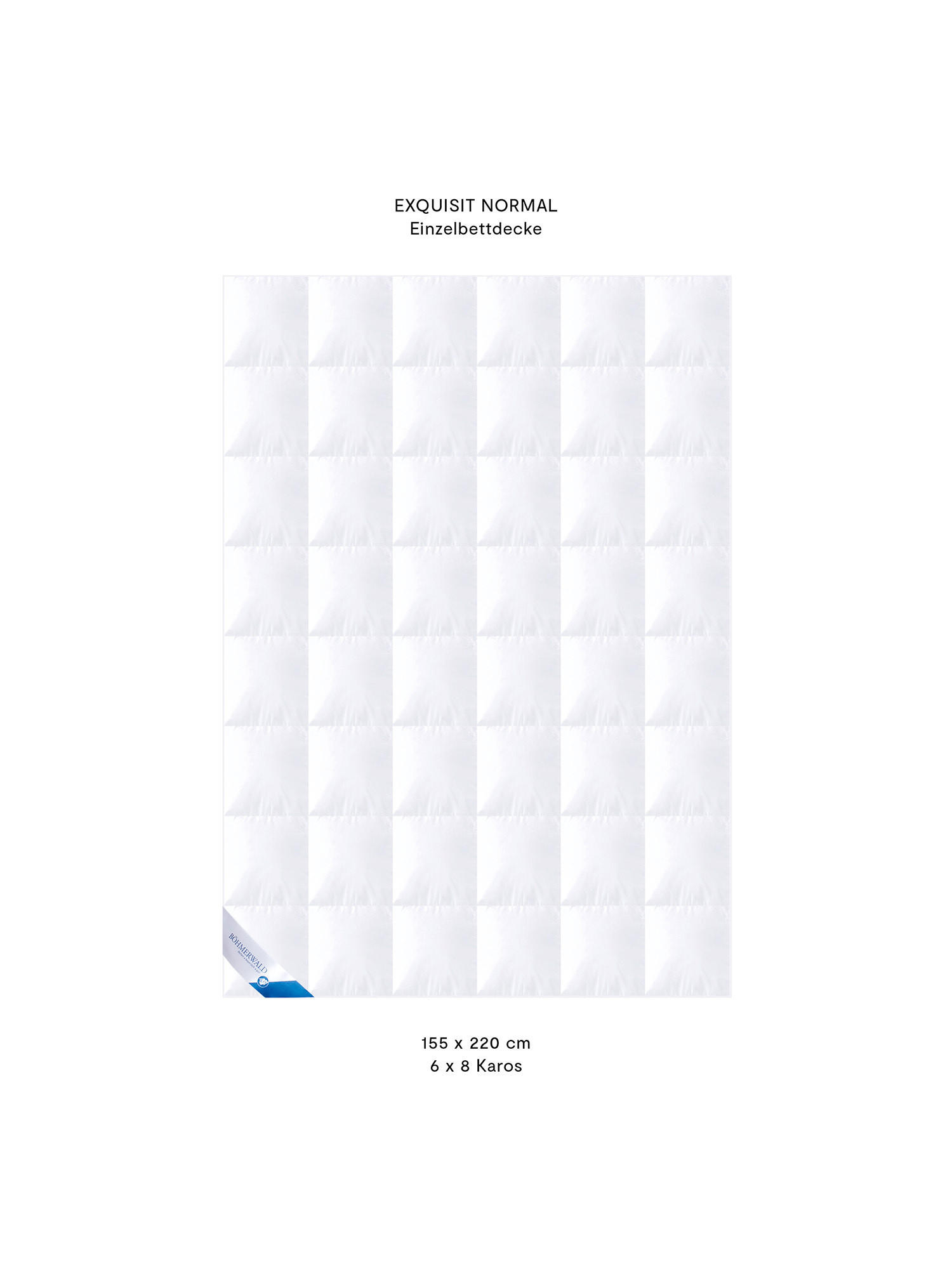 GANZJAHRESBETTDECKE EXQUISIT Gänsedaunen normal - Weiß, Naturmaterialien/Textil (155/220cm) - Böhmerwald