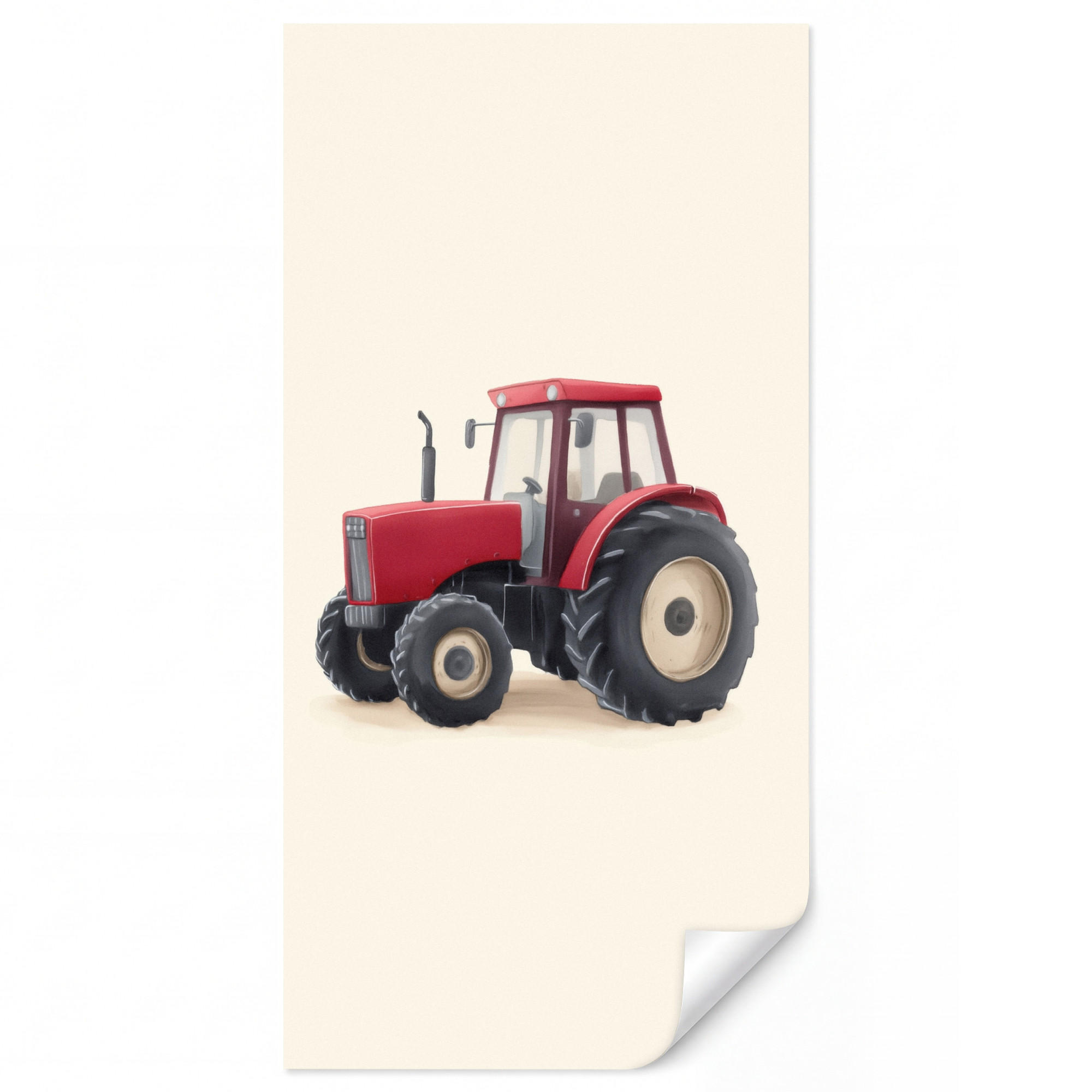 OnlyWow Kindertapete Rot 140x280 cm
