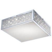 LED DECKENLEUCHTE KELII Silber Metall - Silberfarben, Metall (30/30/9cm) - Globo Lighting