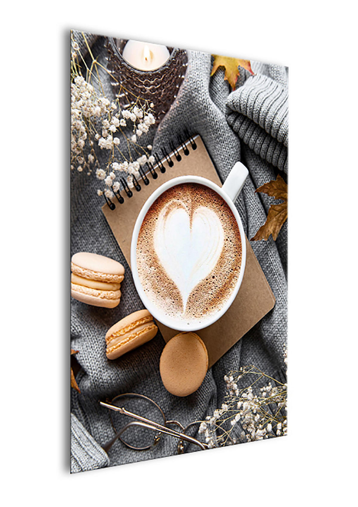 BILD 20x30 cm Küchen-Bild Kaffee Grau Beige - Anthrazit, Holzwerkstoff (20/30/2cm) - artissimo
