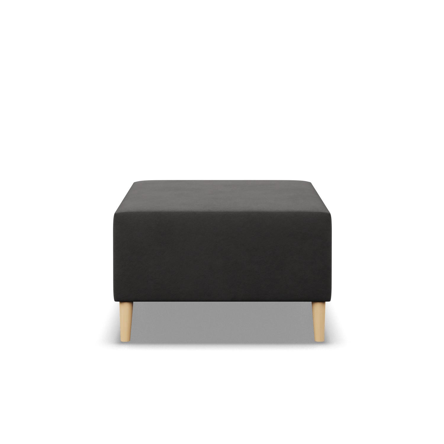 SITZPOUF 70 X 70 BLANK, Grau - Grau, Textil (71/40/71cm)