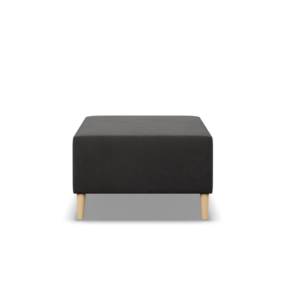 SITZPOUF 70 X 70 BLANK, Grau - Grau, Textil (71/40/71cm)