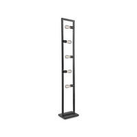 STEHLEUCHTE Quadrato Schwarz 35/25/160 cm - Schwarz, Metall (35/25/160cm) - LABEL51