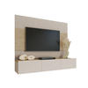 WOHNWAND Deromi III - Beige, Holzwerkstoff (180/150/38cm) - MIRJAN24