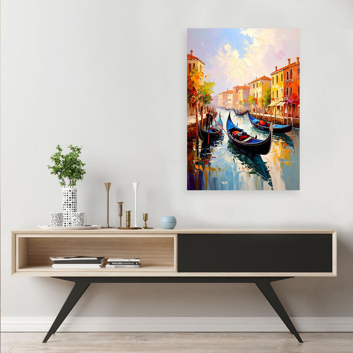 LEINWANDBILD Städte & Architektur 60x90cm - Beige, Textil (60/90cm) - Feeby