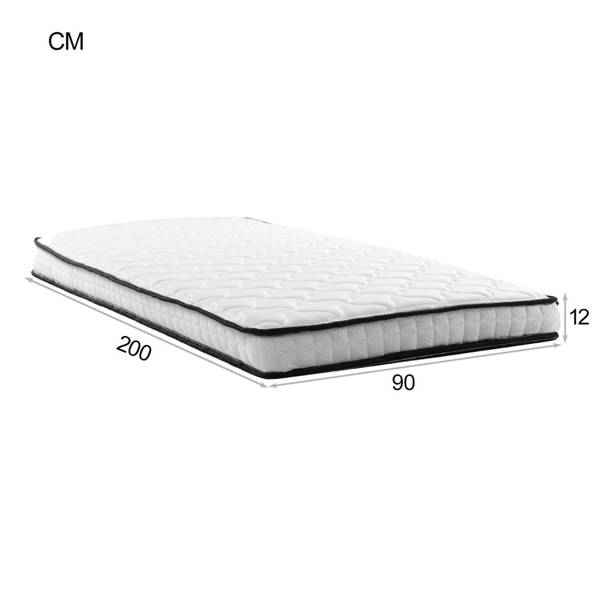 POLSTERBETT 90/180/200 cm Beige aus Leinen mit Ausziehbett - Beige, Textil (90/200cm) - OKMYHOME