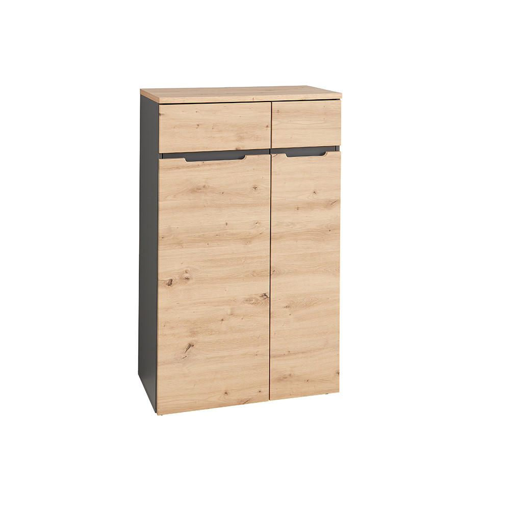KOMMODE Manresa-36 - Braun, Holzwerkstoff (75/122/38cm) - Lomado