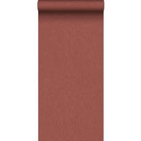 TAPETE Leinen-Optik 53 cm x 10 m - Terracotta, Papier (53/1000cm) - Sanders & Sanders