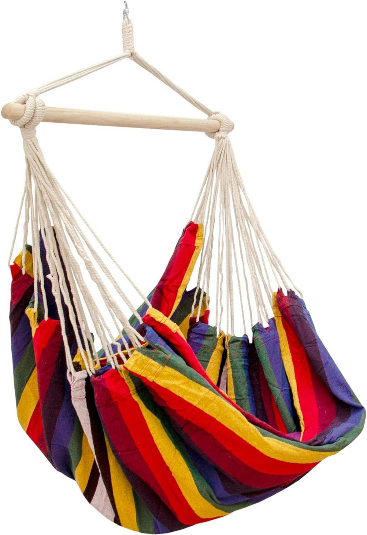 XXL HÄNGESESSEL 185/130 cm Belastbar bis 150 kg Multicolor - Multicolor, Textil (130/155/185cm) - Amanka