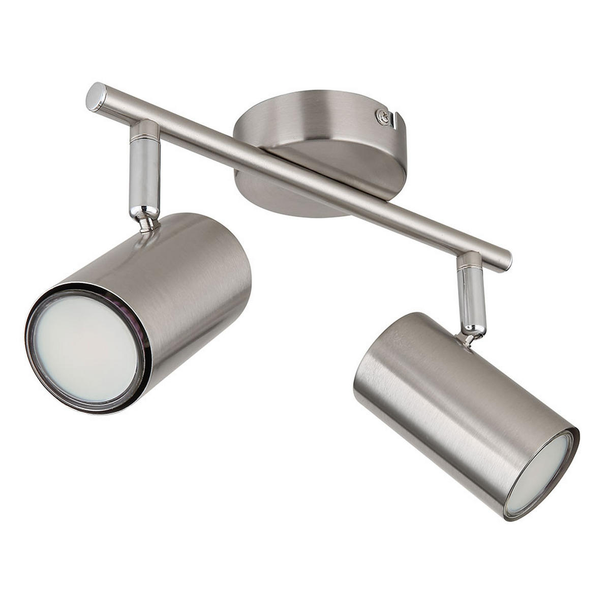 LED DECKENLEUCHTE Silber Metall - Silberfarben, Metall (25/10/13.5cm) - Globo Lighting