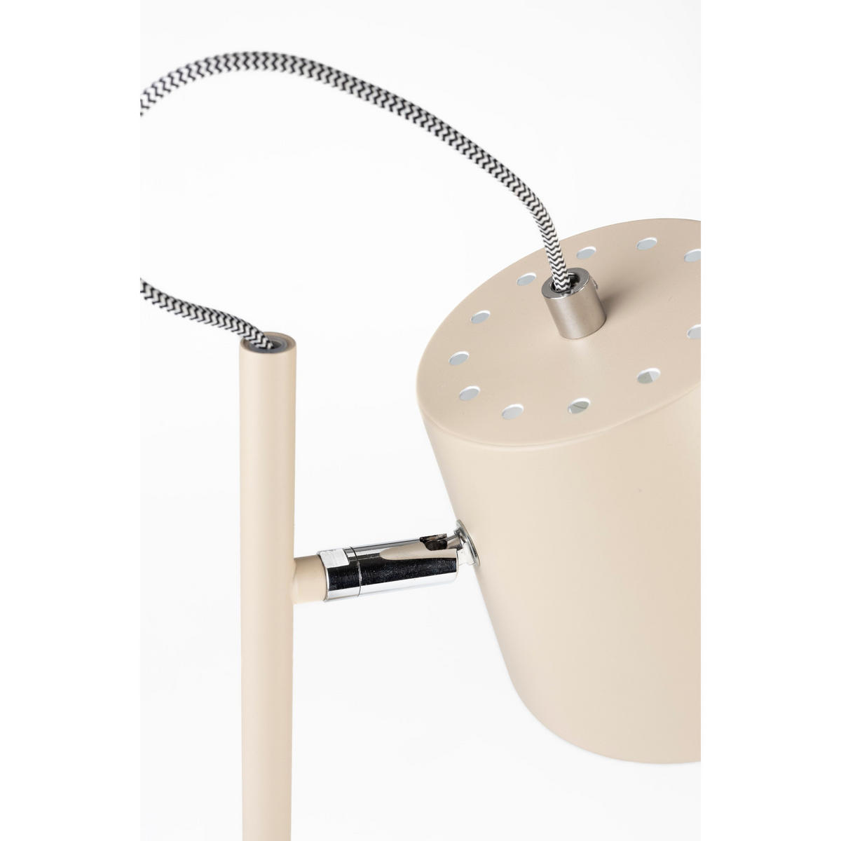 TISCHLAMPE Buckle Head Beige - Beige, Metall (25/25/50cm) - Zuiver