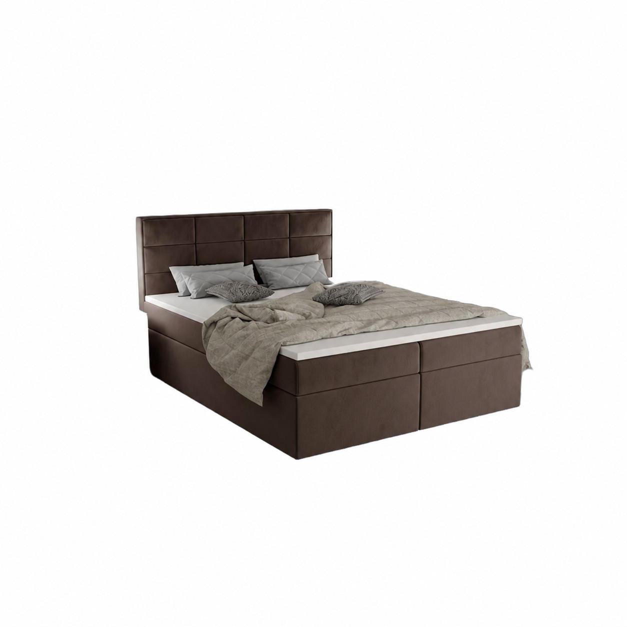 B&B Home Boxbett Braun 160x200 cm