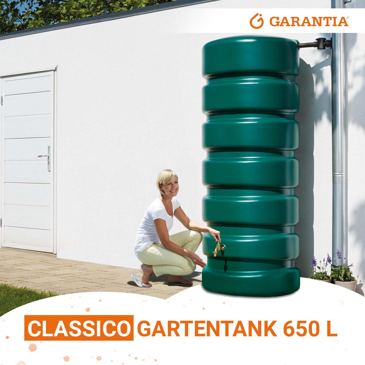 O Regentonne 650 L, dunkelgrün - Grün, Kunststoff (60/192/80cm) - GARANTIA