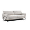 SOFA LOREM 3-Sitzer mit Schlaffunktion, ecru - Ecru/Schwarz, Holz/Textil (232/90/107cm) - Courtois Laville