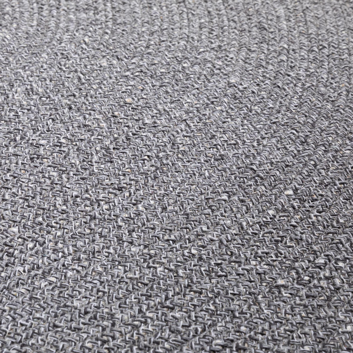 HANDWEBTEPPICH 200/200 cm Bali Plain - Grau, Naturmaterialien (200/200cm) - Steffensmeier