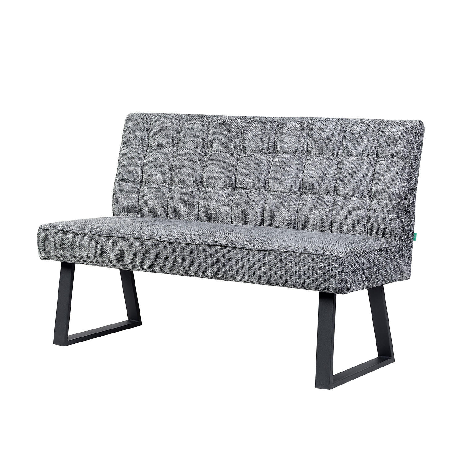 Dubi Möbel Sitzbank Grau 140x91x66 cm