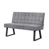 SITZBANK CLARA - Grau, Metall (140/91/66cm) - DUBI Möbel