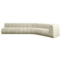 ECKSOFA modulares Sofa Karex-L2 - 399x194x70 cm Beige - Beige, Holzwerkstoff/Textil (399/194cm) - ALTDECOR
