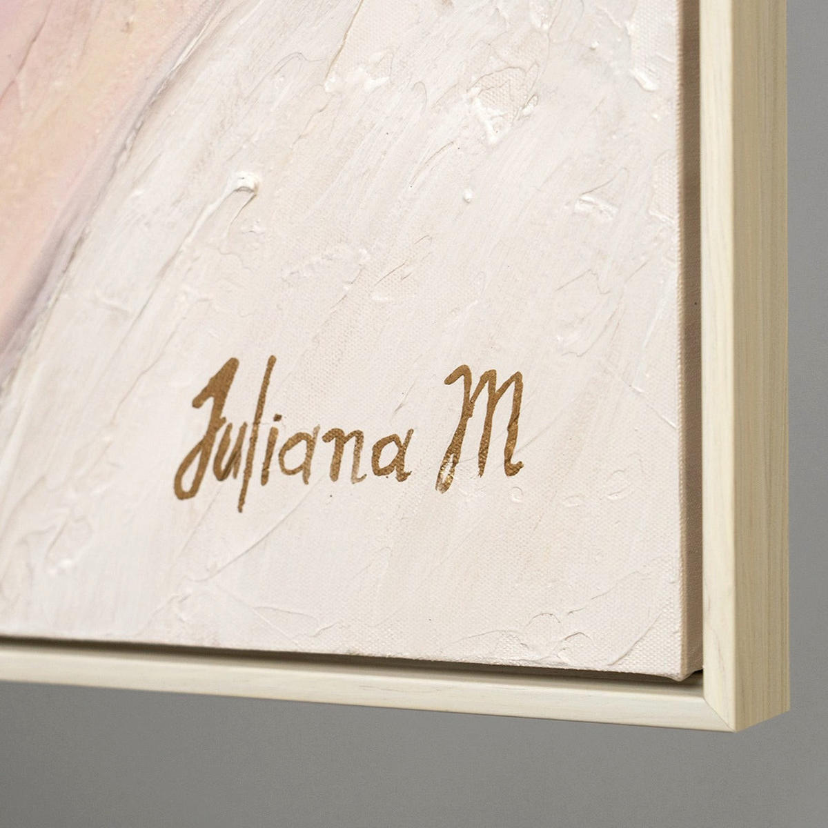 GEMÄLDE Relax Schattenfugenrahmen Beige 160x80 cm - Beige, Holz (160/80cm) - YS-art gallery