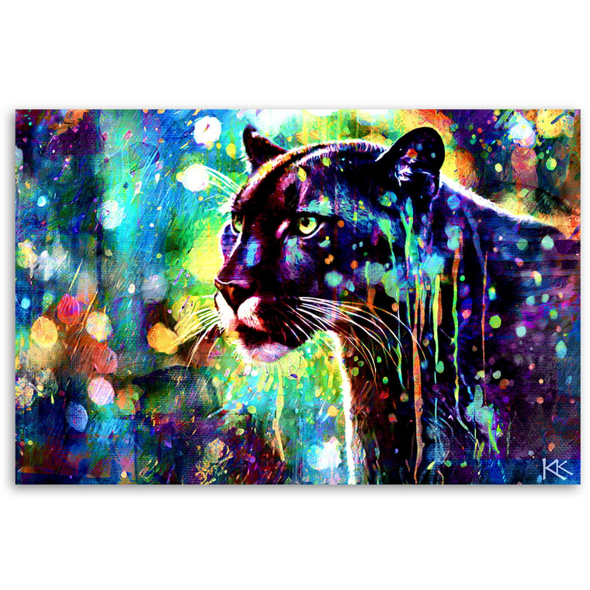 KUNSTDRUCK Lila 90/60 cm - Lila, Textil (90/60cm) - KUNSTLOFT