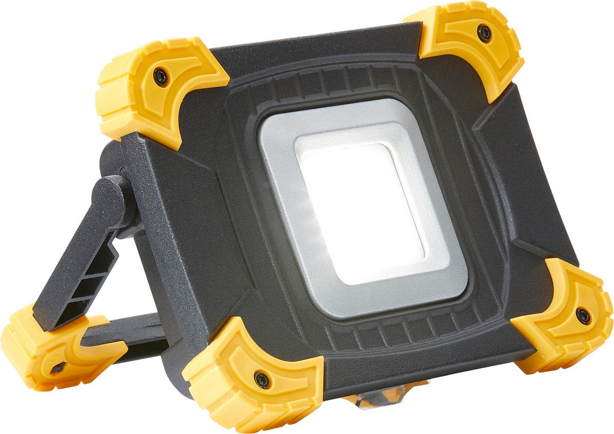 LED-AKKU-BAUSTRAHLER - dimmbar mit 1100 Lumen, IP54 und Powerbankfunktion für Outdoor-Einsatz, 2er-Set - Schwarz, Kunststoff (4.7/16/11.5cm) - Northpoint