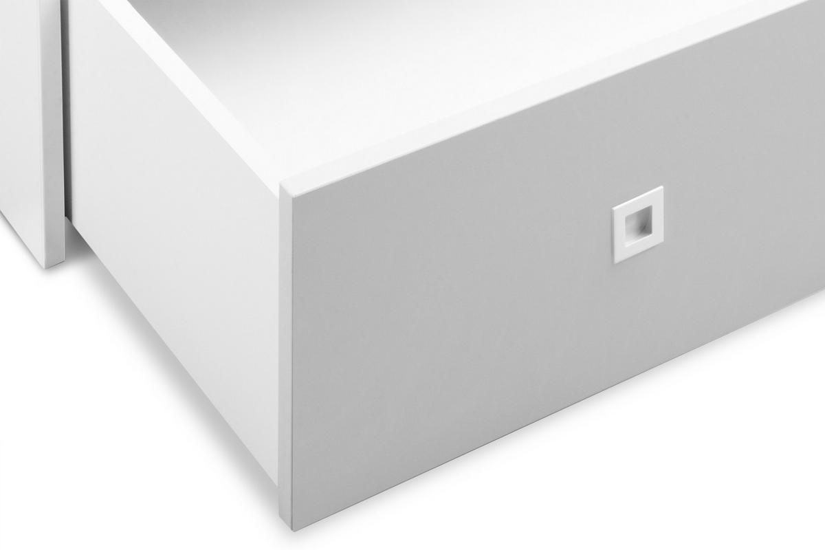 HAUSBETT MIRUM für Kinder, Weiß/Grau - Weiß/Grau, Holz (200/90cm) - KONSIMO®