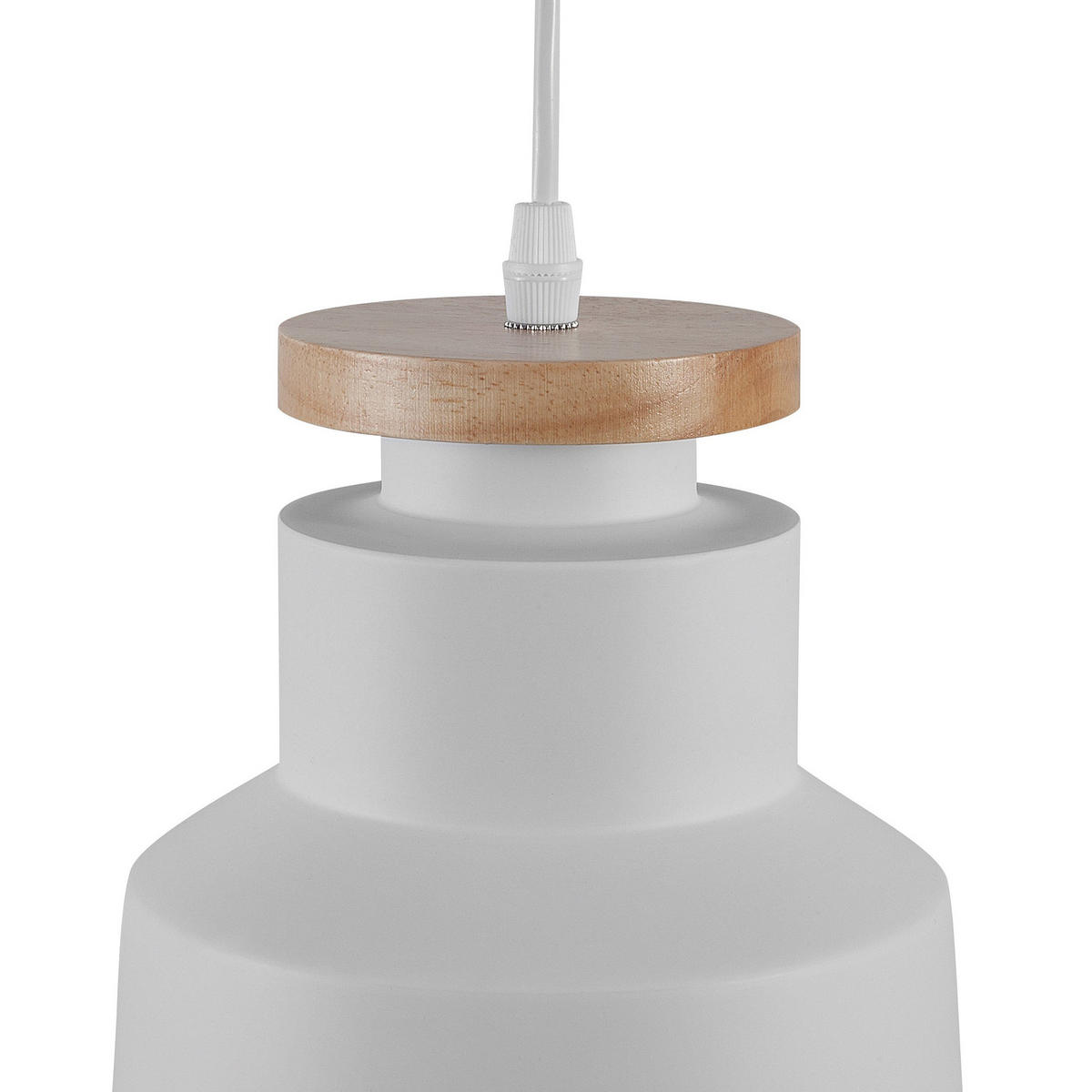 HÄNGELEUCHTE Neva 19/19/189 cm - Weiß, Metall (19/19/189cm) - Beliani