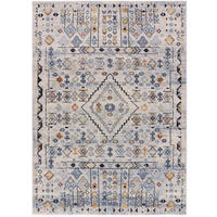 VINTAGE-TEPPICHE Beige Mabel 120/170 cm - Blau/Beige, Textil (120/170cm) - Atticgo