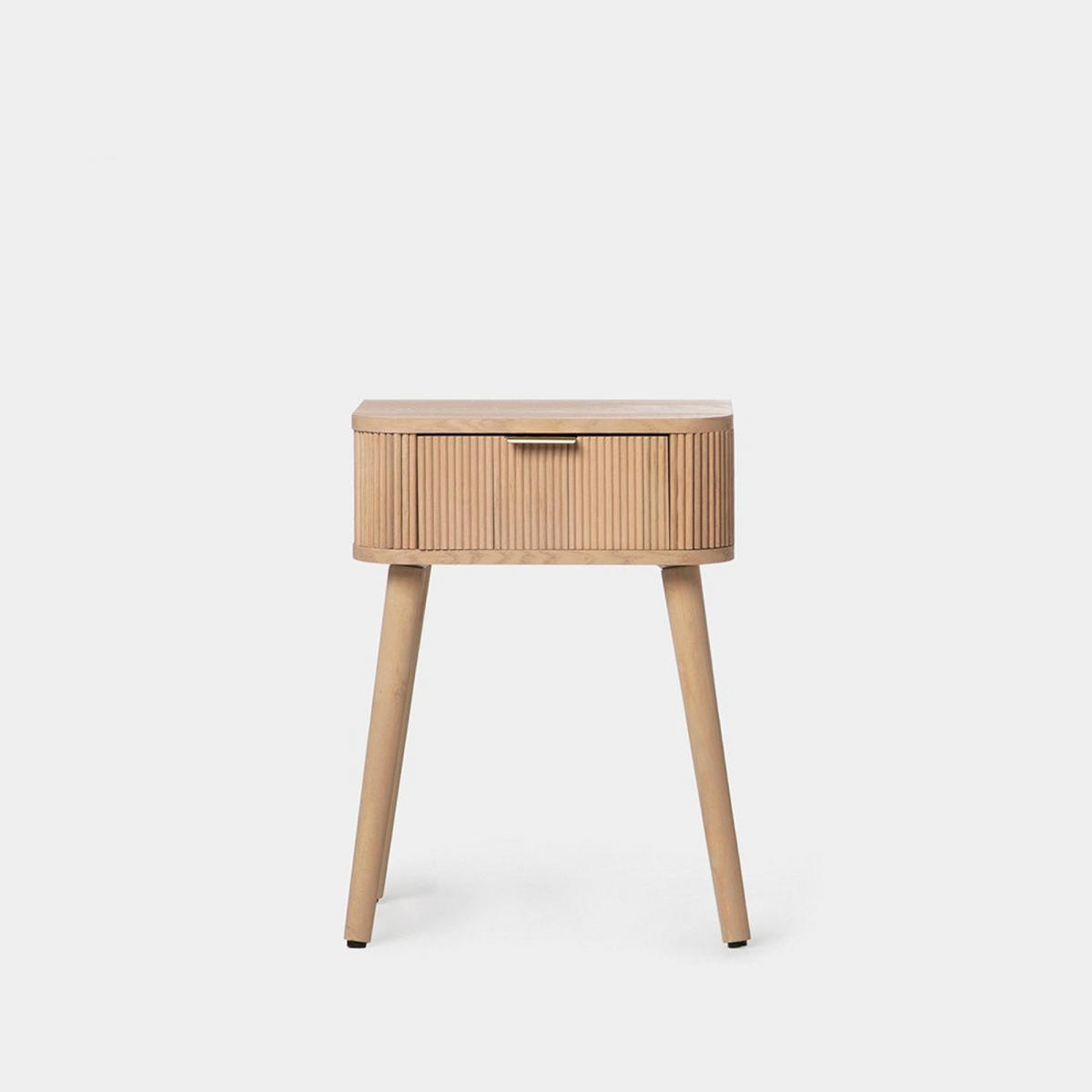 NACHTTISCH MIT 1 SCHUBLADE Mina Natürlich 40 cm x 55 cm - Naturfarben, Holzwerkstoff (40/55/30cm) - Klast Home