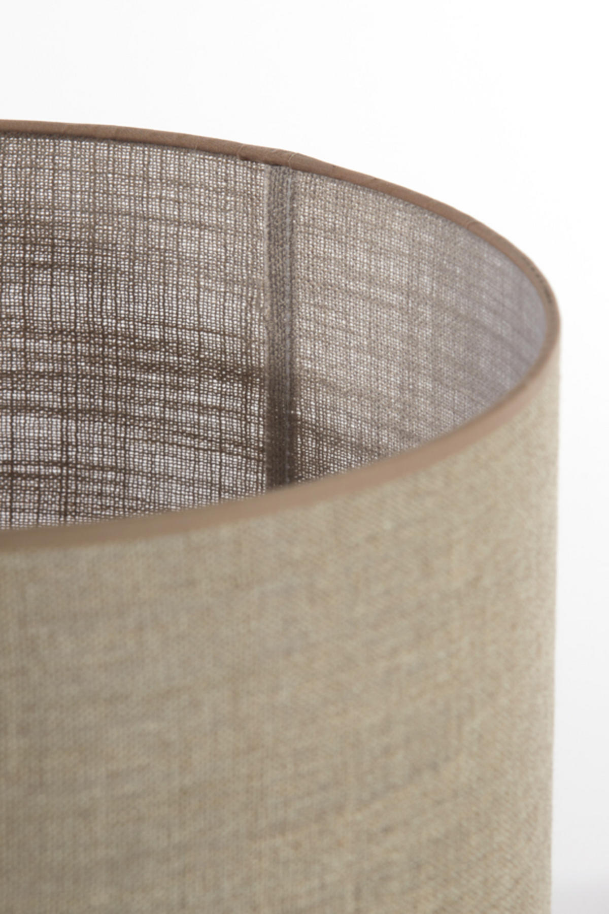 LAMPENSCHIRM Caden Braun Ø40/30 cm - Braun, Textil (40/40/30cm) - Light & Living