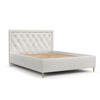 POLSTERBETT Lido 120/200 cm Creme im Neve Stoff - Creme/Naturfarben, Holz/Holzwerkstoff (120/200cm) - AltaBeds